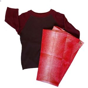 Y2k gradient watermelon red elastic bootcut pants W Size 8